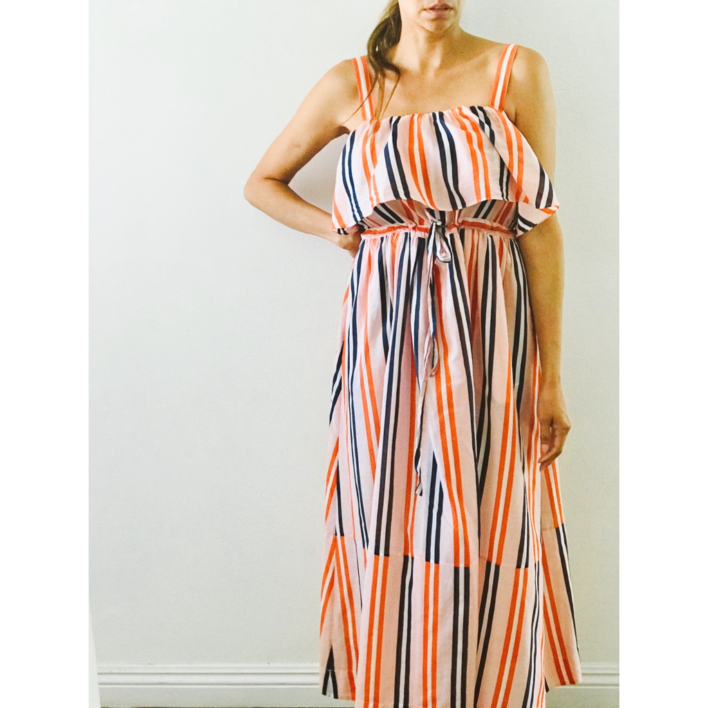 Diane Von Furstenberg Striped Maxi Dress